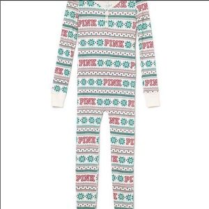VS PINK Holiday Sweater Onesie
